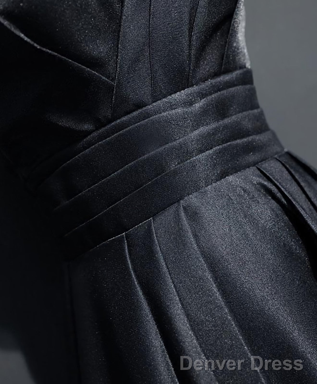 Simple Black V Neck Long Prom Dress, Black Evening Dress