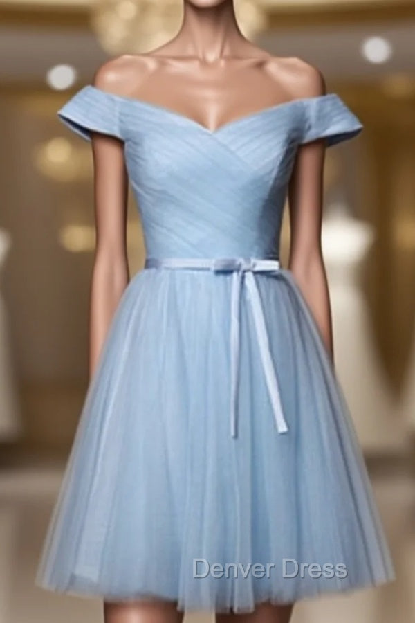 Blue Homecoming Cocktail Dresses Knee Length Main image