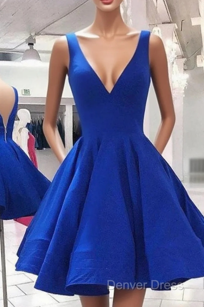 Blue Homecoming Dress, Blue Prom Dresses Main image