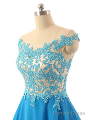 Blue Homecoming Party Dress