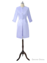 Blue Lace Wedding Party Dress Short Mother Dresses For Wedding