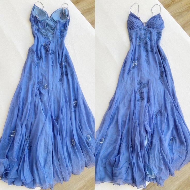 Blue Long Prom Dress, Prom Dress,Prom Dress