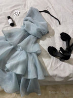 Blue Short Prom Dress Homecoming Dresses