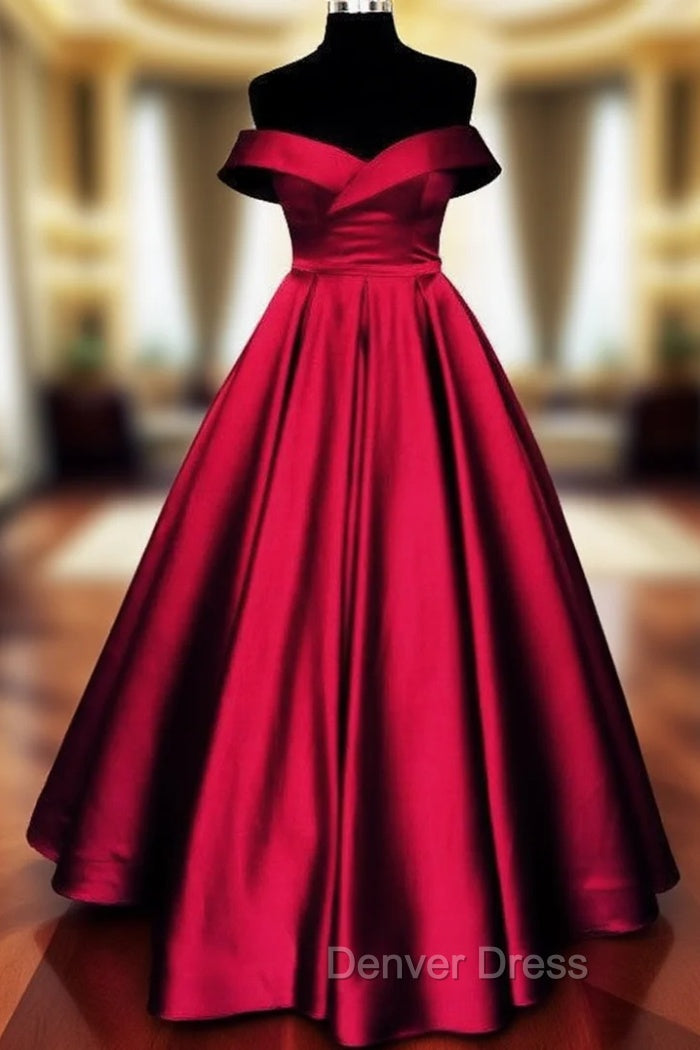 Bow Back Prom Dresses Ball Gowns Off The Shoulder Main image