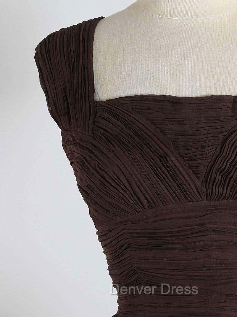 Brown A Line Short Prom Dress, Brown Short Prom Dresses