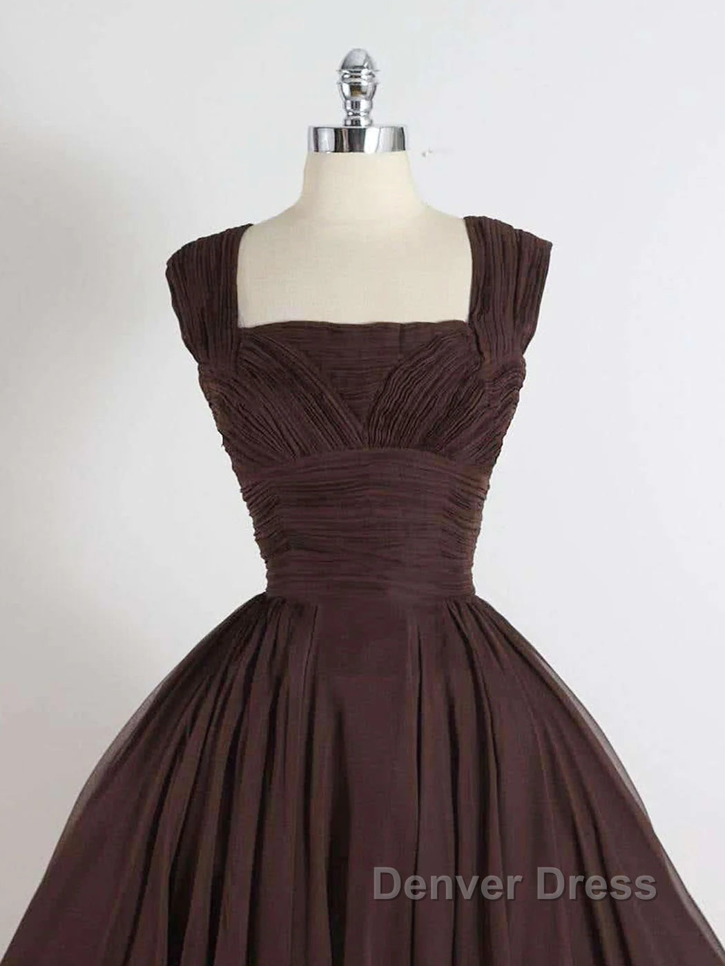Brown A Line Short Prom Dress Homecoming Dresses