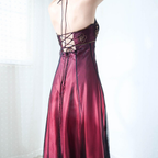 Vintage Fuchsia Halter-Neck A-Line Beaded Chiffon Long Prom Dresses Prom Gowns
