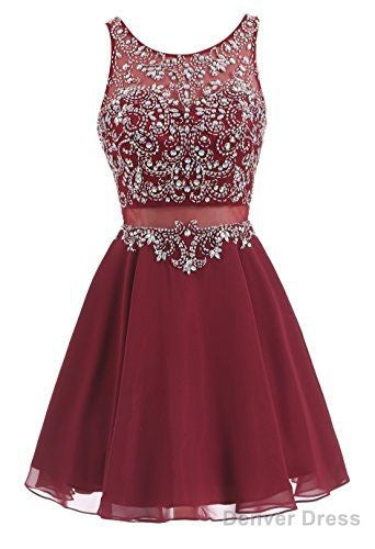 Burgundy Homecoming Dress,Short Dress,Graduation Prom Dress, Homecoming Dresses For Teens
