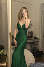 Burgundy Mermaid Long Prom Dresses