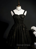 Burgundy Sweetheart Neck Tulle Sequin Short Prom Dresses, Puffy Cute Homecoming  Dresses