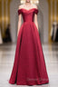 Buy Cheap Sweetheart Burgundy Satin Lace Up Long Prom Dresses Under 119