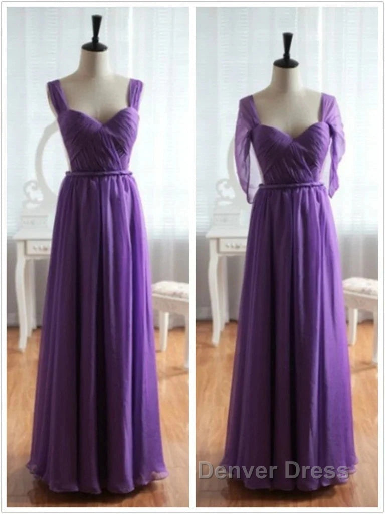 Cap Sleeves Backless Chiffon Prom Dress Bridesmaid Dresses
