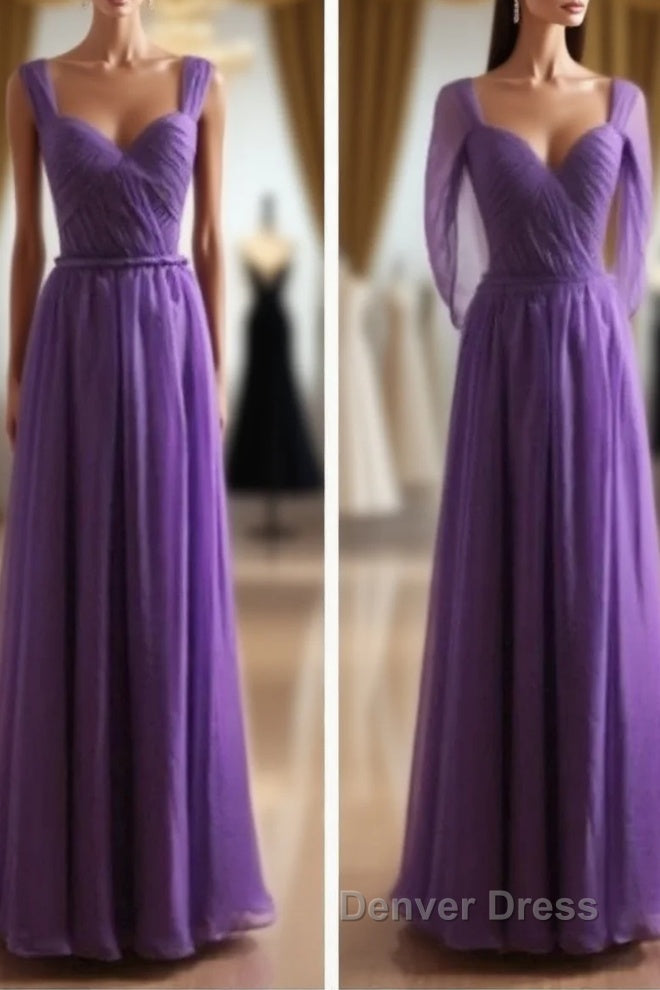 Cap Sleeves Backless Chiffon Prom Dress Bridesmaid Dresses