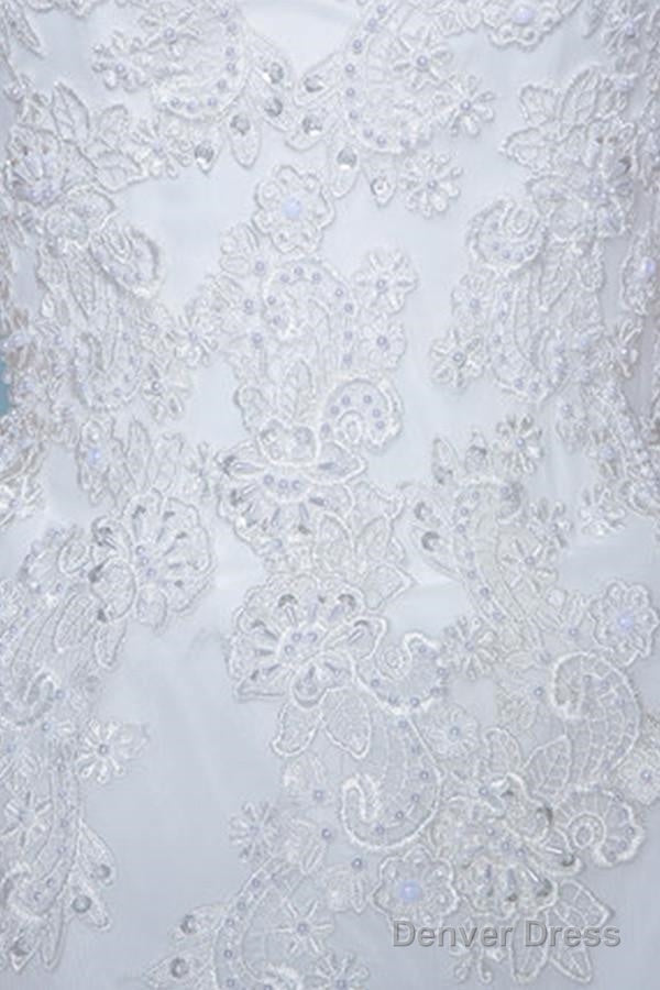 Cap Sleeves Floor-Length Court Train Wedding Dress With Beading