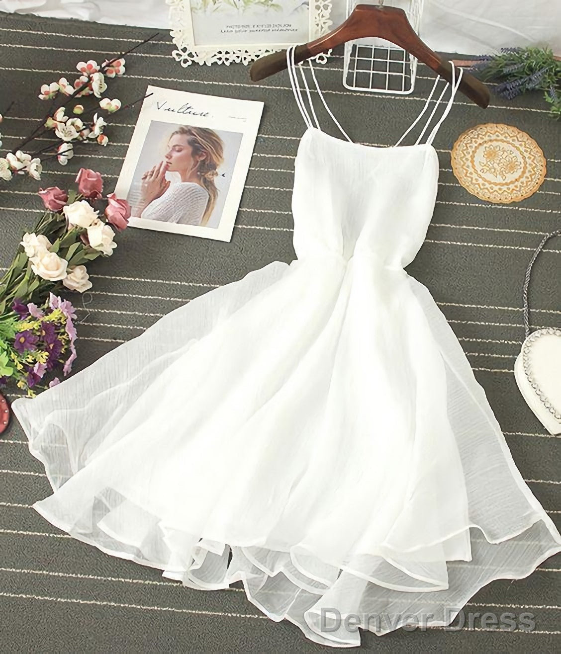 Cute Tulle Backless Short Dress Mini Dress Homecoming Dresses