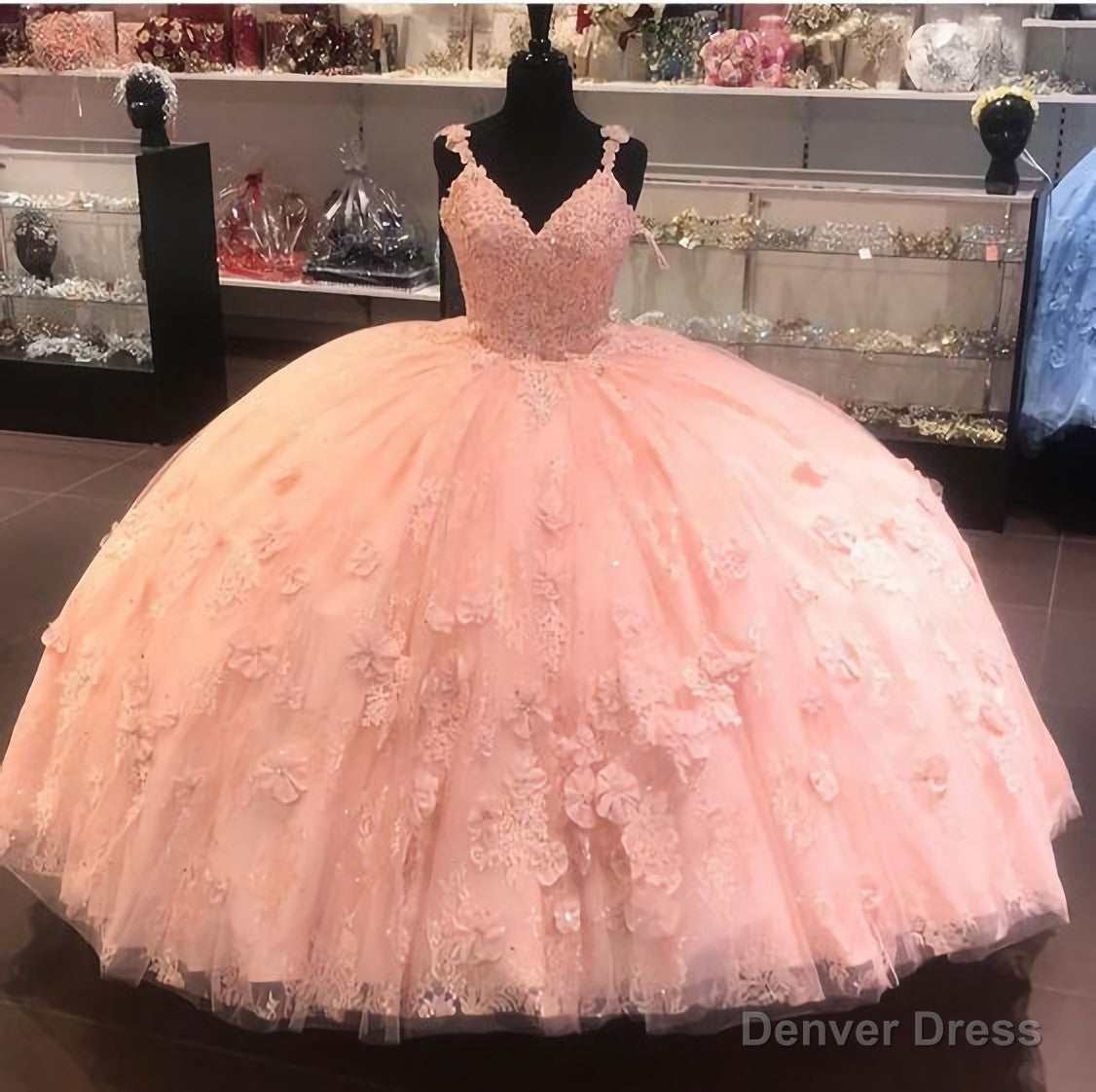 Pink Long Prom Dress, Ball Gowns Prom Dresses Main image