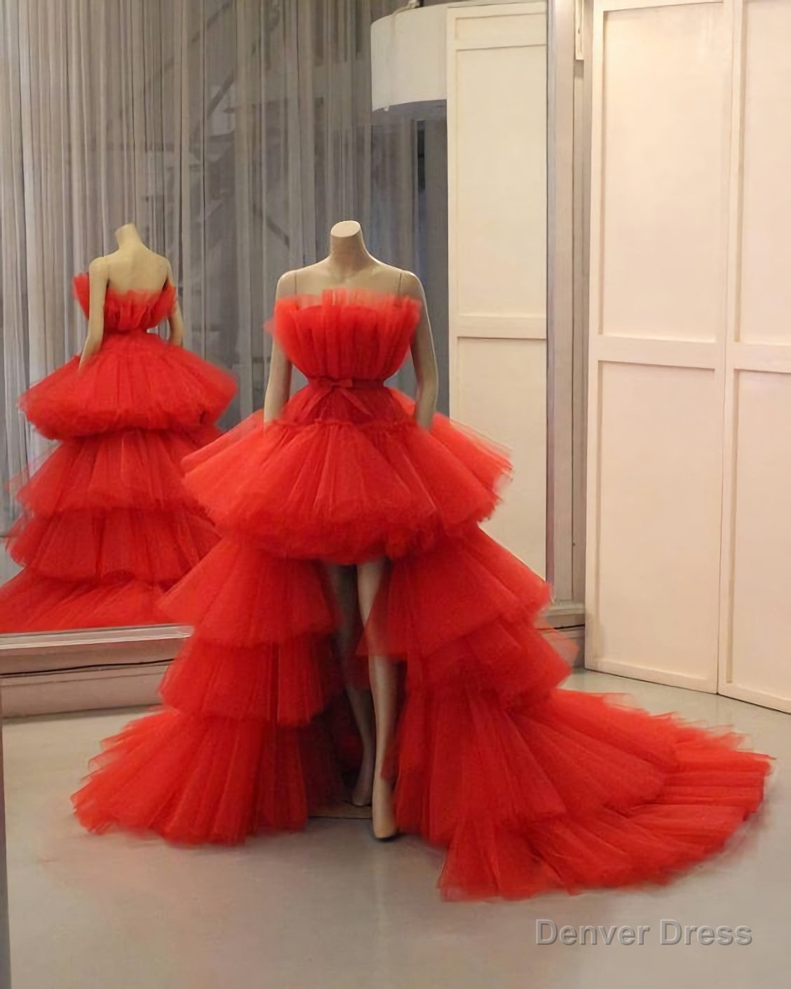 Red Ball Gowns Long Prom Dress Main image