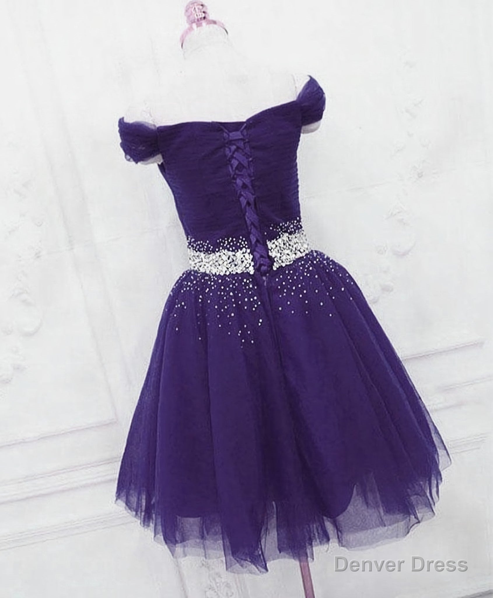 Purple Homecoming Dress, Party Dress Main image