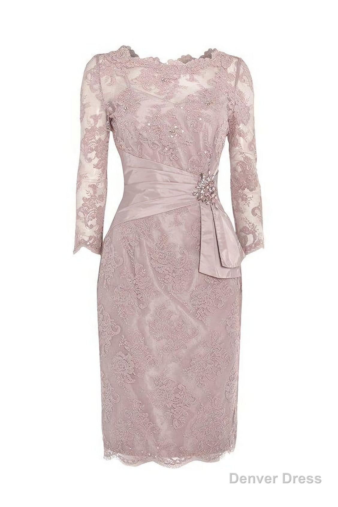 New Arrival Sheath Mothers Dresses, With Lace Blink Sequins Elegant Mother Of The Bride Dress, Long Sleeve Evening Gowns Prom Dress