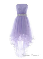 Wine Red Homecoming Dresses, Burgundy High Low Party Dresses with Beadings