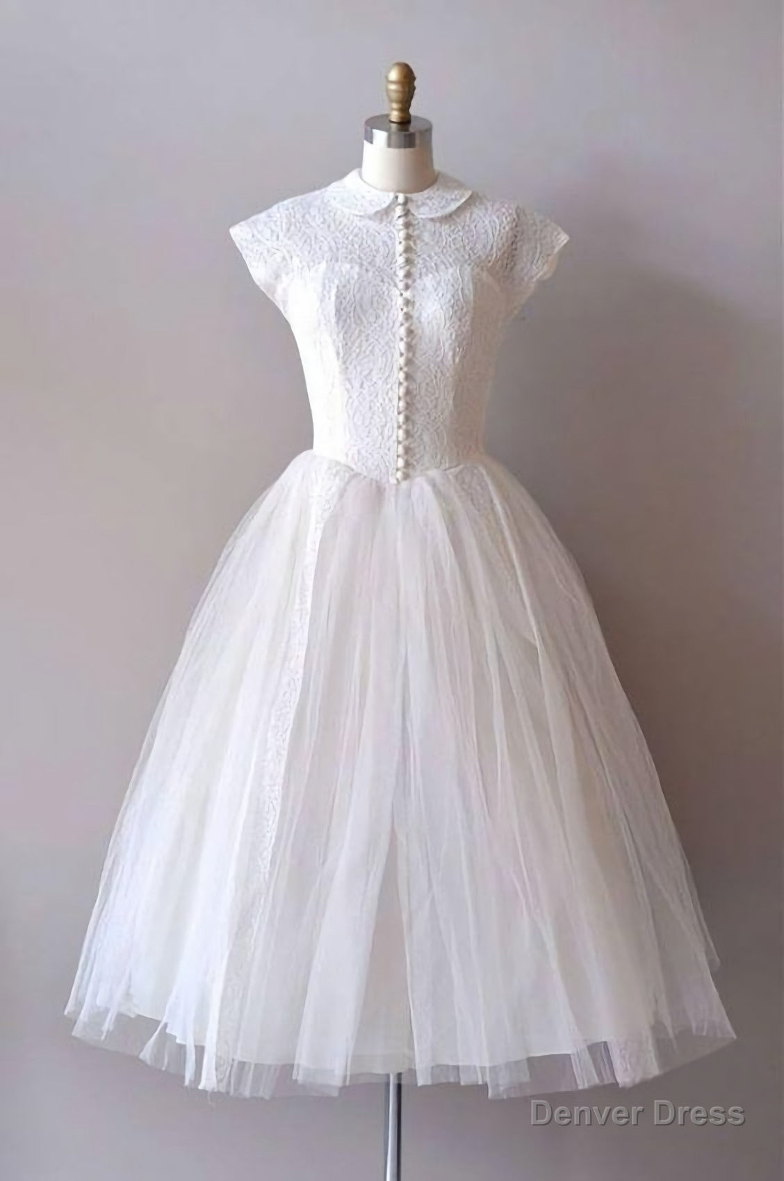 Vintage White Homecoming Dress Main image