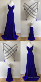 Royal Blue Prom Dress, For Teens Prom Dresses, Graduation School Prom Gowns