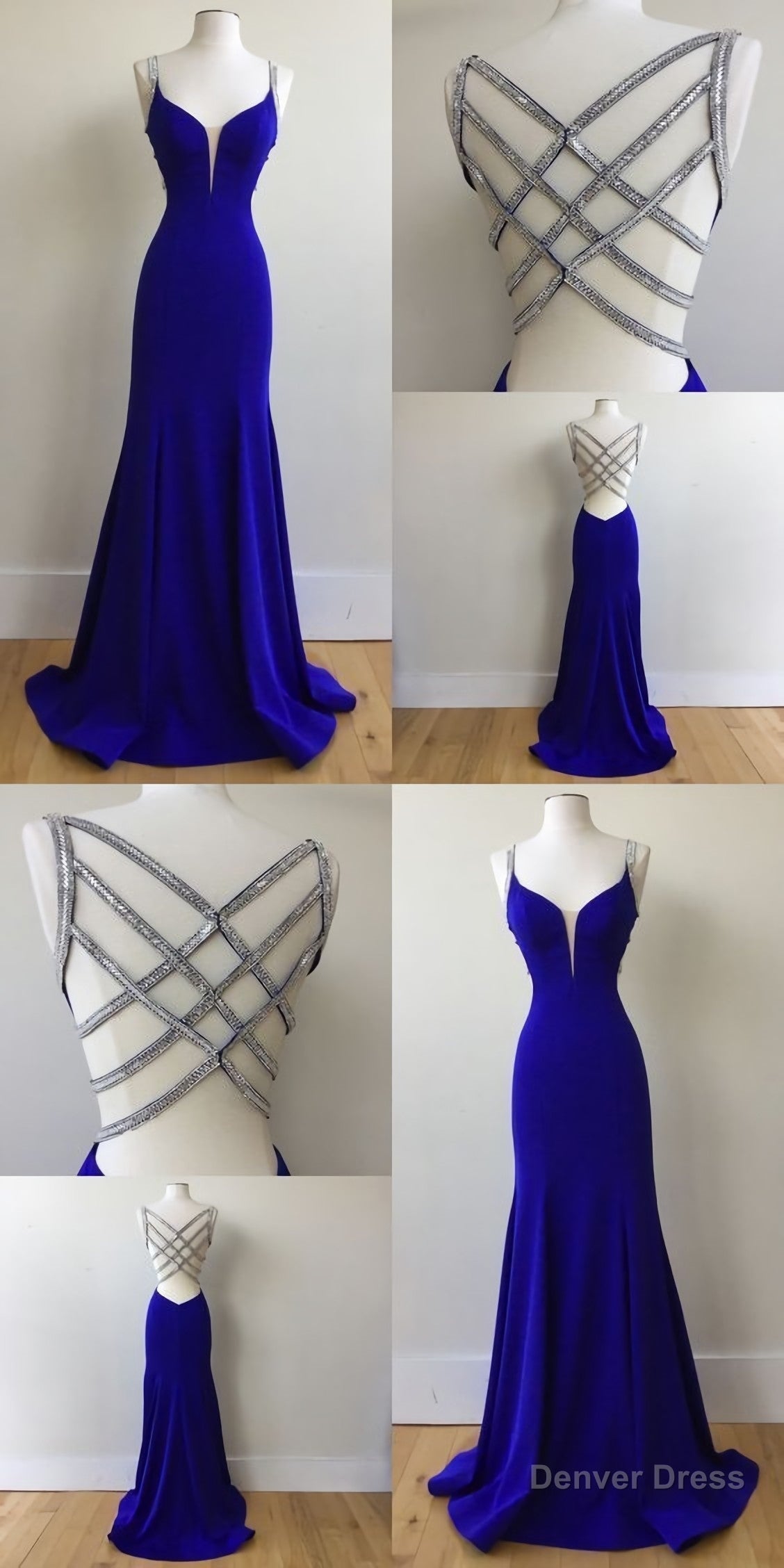 Royal Blue Prom Dress, For Teens Prom Dresses, Graduation School Prom Gowns