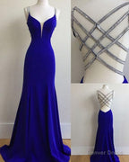 Royal Blue Prom Dress, For Teens Prom Dresses, Graduation School Prom Gowns