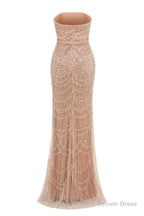 Grey Beading Prom Dress Sweep Train High Neck Zipper Sleeveless Prom Dresses