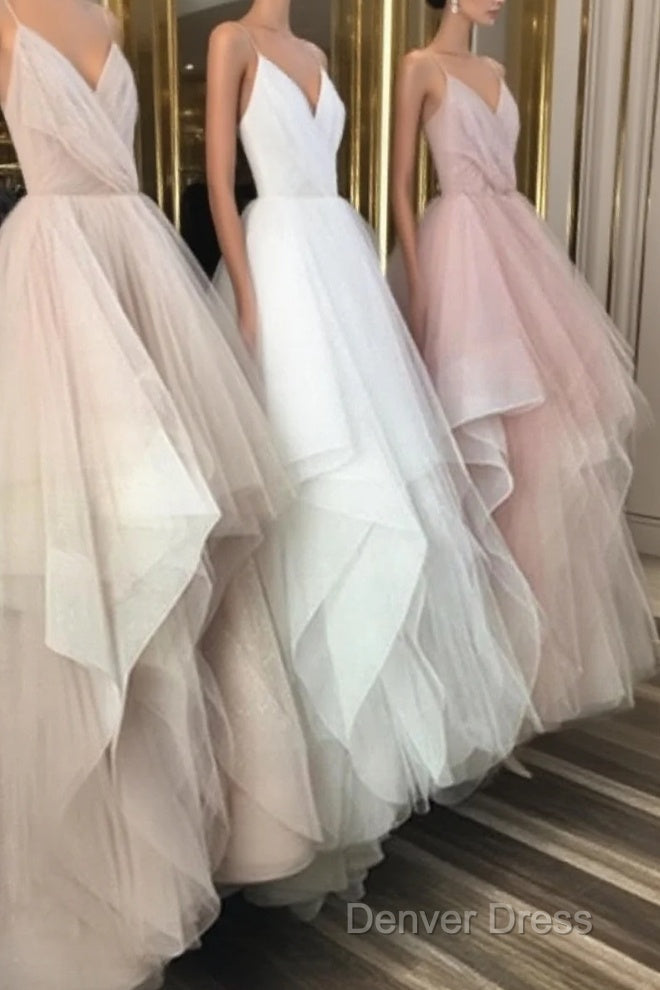 Champagne Prom Dress, White Prom Dress, Pink Prom Dress, ChampagneWhitePink Wedding Dress, ChampagneWhitePink Prom Dresses