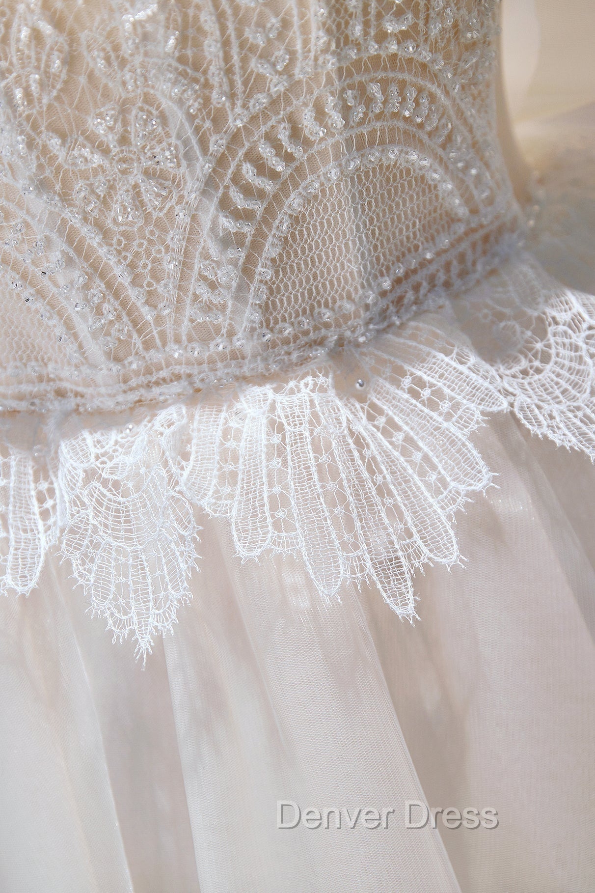 Champagne Sweetheart Lace Tulle Party Dresses, A-Line Homecoming Dresses