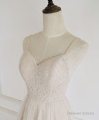 Champagne Tulle Lace Short Prom Dress Lace Homecoming Dresses