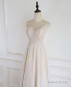 Champagne Tulle Lace Short Prom Dress Lace Homecoming Dresses