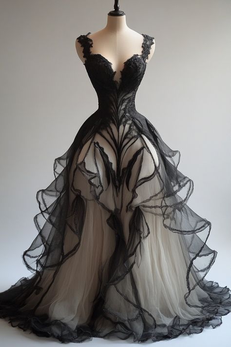 Charming A Line Straps Ruffle Lace Tulle Long Prom Dress Main image