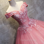 Charming Ball Gowns Off The Shoulder Tulle Sweet 16 Dress, Quinceanera Dresses