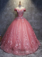Charming Ball Gowns Off The Shoulder Tulle Sweet 16 Dress, Quinceanera Dresses