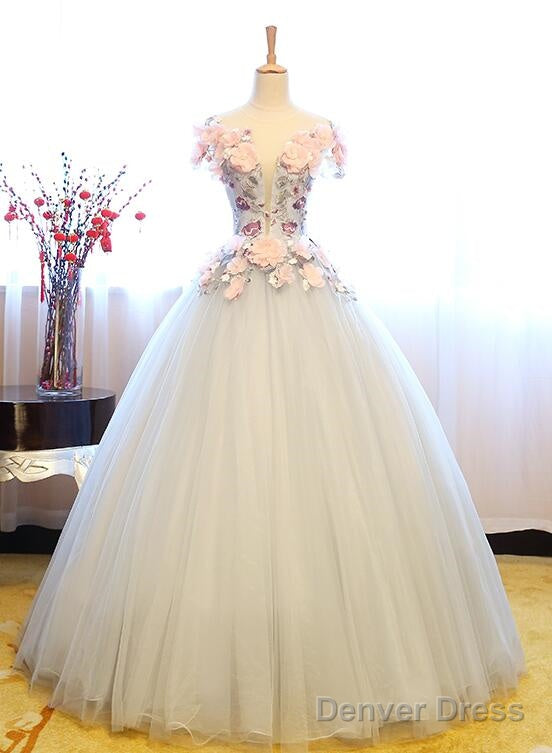 Charming Ball Sweet 16 Dress With Flower, Party Gowns Main image