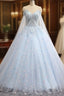 Charming Blue Ball Gown Tulle Sweetheart Quinceanera Dresses