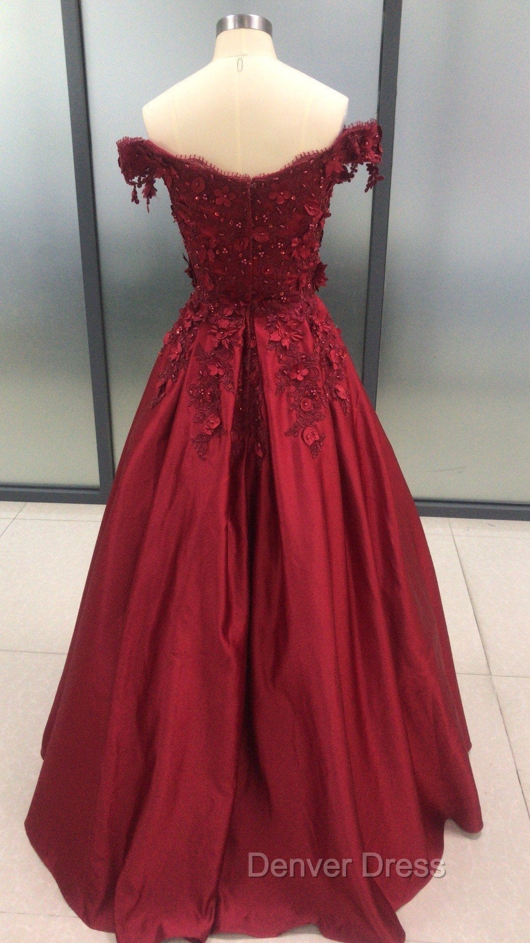 Charming Dark Red Long Sweetheart A Line Prom Dresses, Wine Red Prom Gowns Secondary image