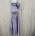 Charming Light Purple Mermaid Sweetheart Neck Pearl Sequin Satin Long Prom Dresses Evening Dresses