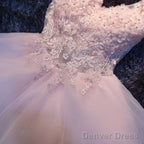 Charming Pink V Neckline Short Prom Dress, Cute Graduation Prom Dresses