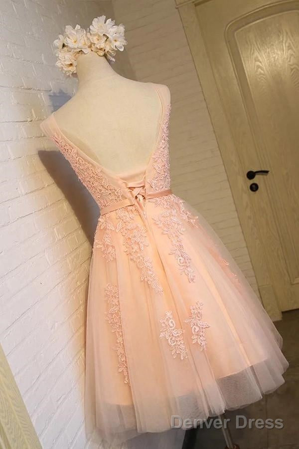 Charming Tulle Cute Homecoming Dress Short Prom Dresses Secondary image