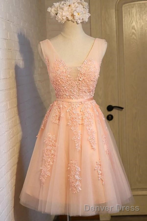 Charming Tulle Cute Homecoming Dress Short Prom Dresses
