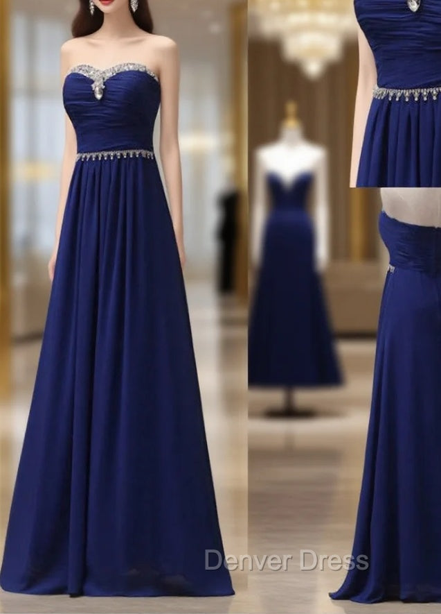 Cheap bridesmaid Dress Royal Blue Prom Dress Long Bridesmaid Dresses