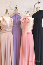 Chic A Line Long Multiway Bridesmaid Dresses