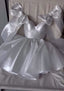 Chic A Line Satin Straps Short White Homecoming Dresses 20Th Birthday Outfits