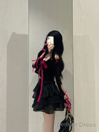 Chic A Line Spaghetti Straps Black Homecoming Dresses Birthday Dress Birthday Outfits