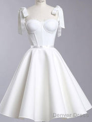 Chic A Line White Straps Homecoming Dress 16Th Birthday Outfits