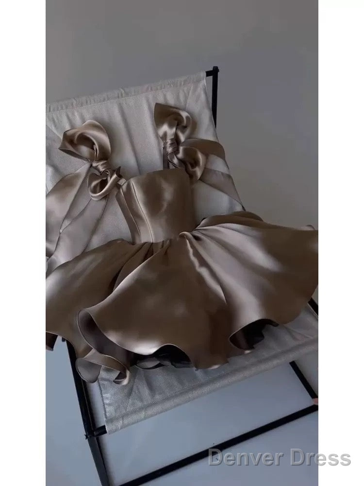 Chic Ball Gowns Brown Homecoming Dresses 16Th Birthday Outfits