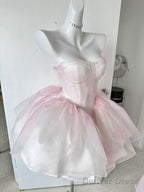 Chic Ball Gowns Light Pink Homecoming Dresses 18Th Birthday Outfits
